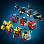 LEG60462 LEGO City Helicopter, Fire Truck & Submarine 874pcs