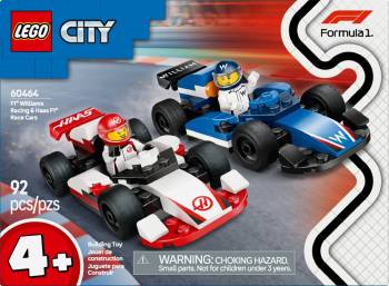 LEG60464 LEGO City F1 Williams Racing & Haas F1 Race 92pcs