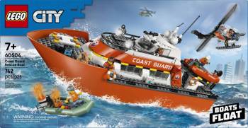 LEG60504 LEGO City Coast Guard Rescue Boat & Helicopter 742pcs