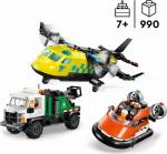 LEG60505 LEGO City Airplane, Service Truck & Hovercraft 990pcs