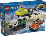 LEG60505 LEGO City Airplane, Service Truck & Hovercraft 990pcs