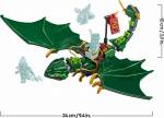LEG71829LEGO NINJAGO Lloyd's Green Forest Dragon Building 128pcs