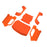 LOS-4002 Losi Body Set, Complete, Flourescent Orange: 5IVE-T 3.0