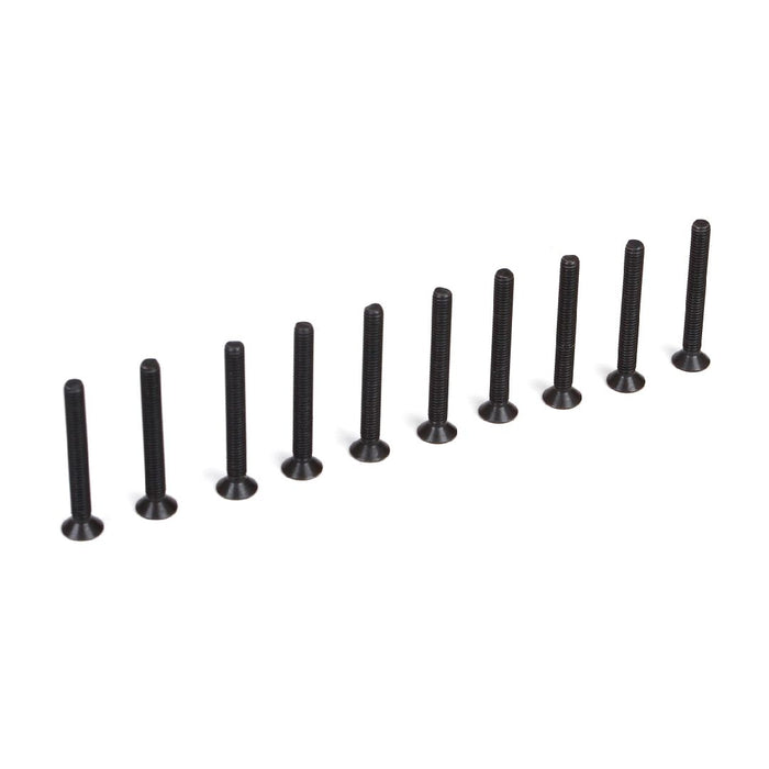 LOS-4037 Losi Hex Socket Flat Head M3x25mm - Black Oxide (10)