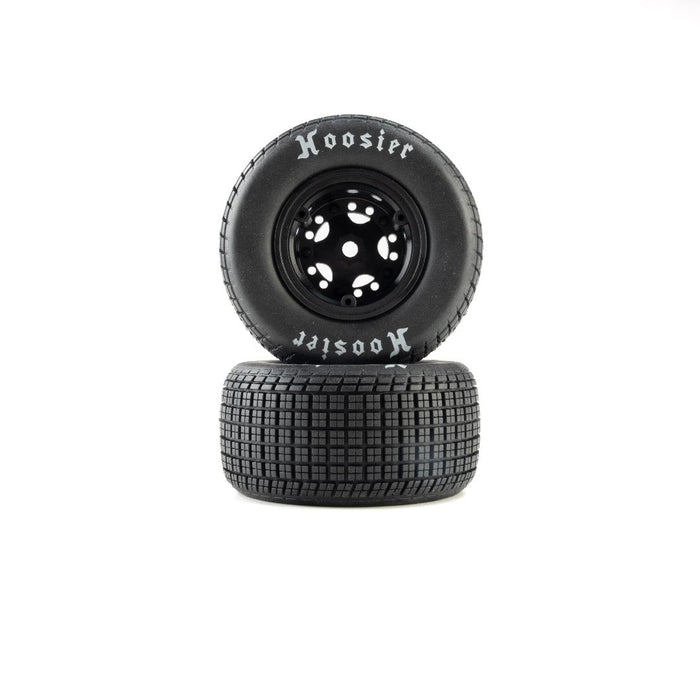 LOS-4237 Losi 22S DLM Hoosier Tires Medium Mounted (2) - Black