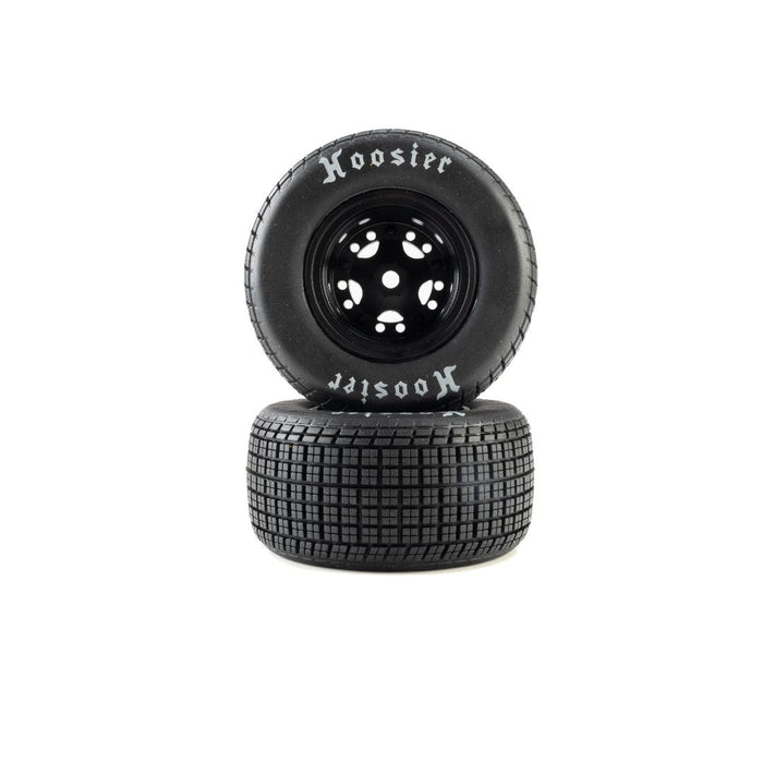 LOS-4247 Losi 22S DLM Hoosier Tires Soft Mounted (2) - Black