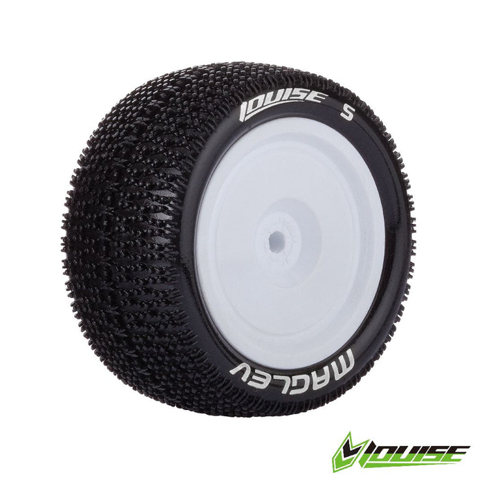 LOULT3176SWKR Louise R/C E-Maglev 1/10 Buggy (Soft Compound) 12mm on White Wheel (2) (4x4, Rear)