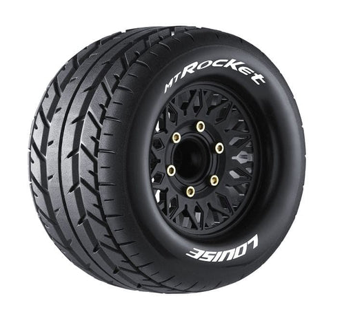 LOULT3201SX Louise R/C MT-Rocket 2.8" Removable Hex Black Whls 4.6" OD(2)