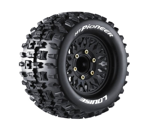 LOULT3202SX Louise R/C MT-Pioner 2.8" Removable Hex Black Whls 4.7" OD(2)