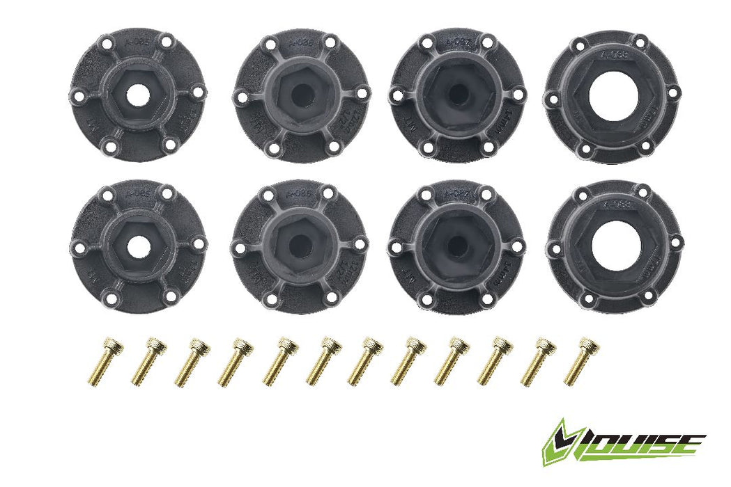 LOULT3208SX Louise R/C ST-Rocket 2.8" Removable Hex Black Whls 3.9" OD(2)