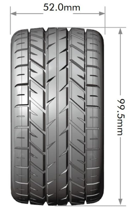 LOULT3208SX Louise R/C ST-Rocket 2.8" Removable Hex Black Whls 3.9" OD(2)