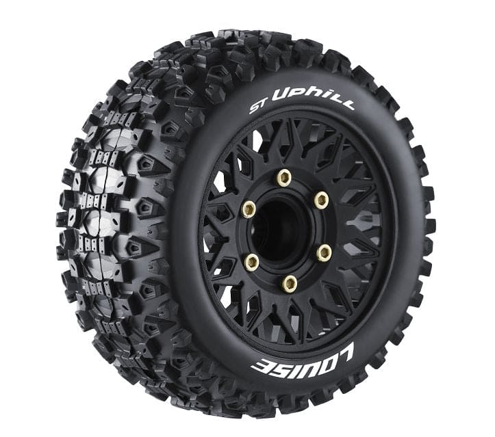 LOULT3211SX Louise R/C ST-Pioneer 2.8" Removable Hex Black Whls 4.0" OD(2)