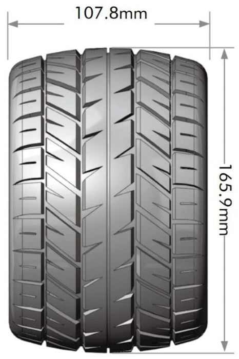 LOULT3217X Louise R/C MT-Rocket 3.8" Removable Hex Black Whls 6.5" OD(2)