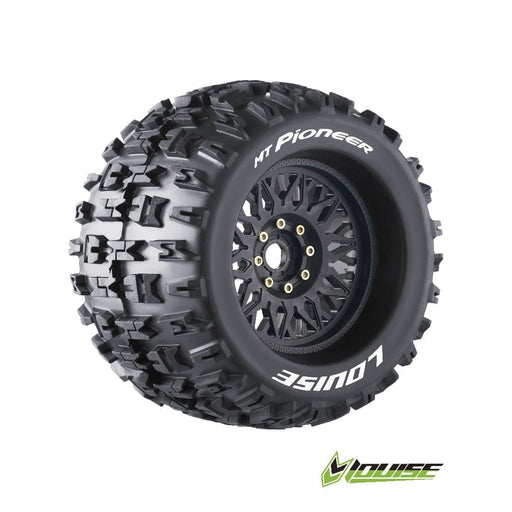 LOULT3218X Louise R/C MT-Pioneer 3.8" Removable Hex Black Whls 6.7" OD(2)