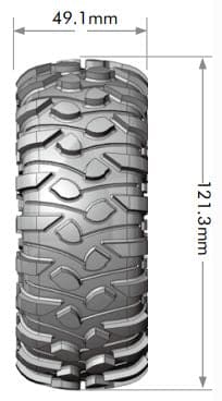 LOULT3233VI Louise R/C CR-Rowdy 1.9" Tire Only (2)