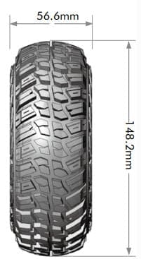 LOULT3235VI Louise R/C CR-Griffin 2.2" Tire Only (2)