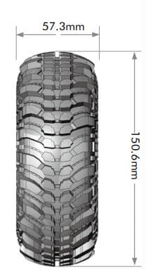 LOULT3236VI Louise R/C CR-Champ 2.2" Tire Only (2)