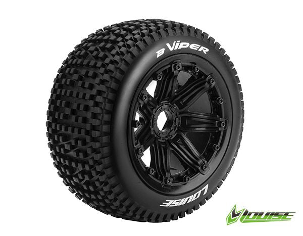 LOULT3245B Louise R/C B-Viper 1/5 (Sport) 24mm on Black Wheel (2) (Rear)