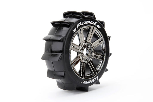 LOULT3249SBC Louise R/C B-Paddle 1/8 Buggy on Spoke/Chrome Black Wheels (2)
