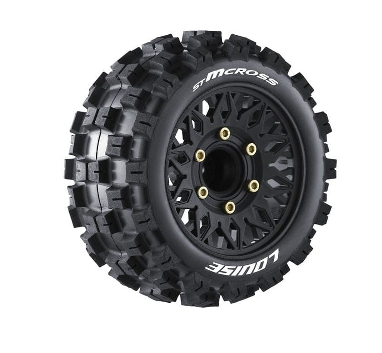 LOULT3272SX Louise R/C ST-Mcross 2.8" Removable Hex Black Whls 4.1" OD(2)