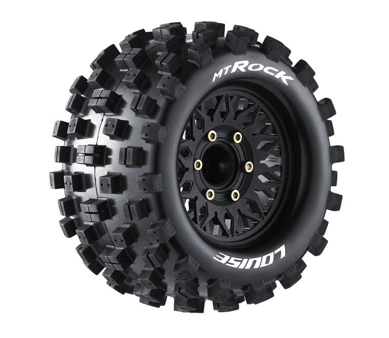 LOULT3275SX Louise R/C MT-Rock 2.8" Removable Hex Black Whls 4.9" OD(2)