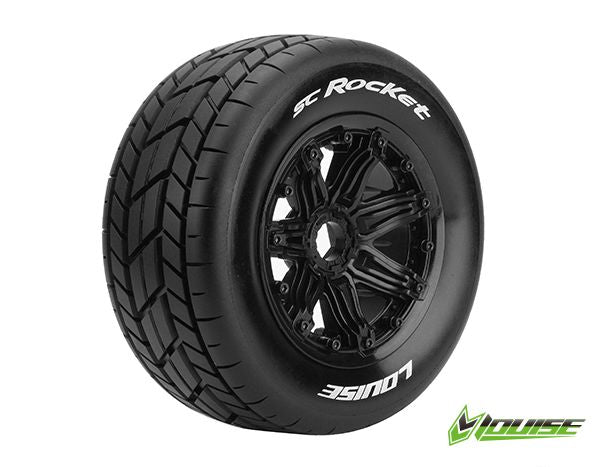 LOULT3291B Louise R/C SC-Rocket 1/5 (Sport) 24mm on Black Wheel (2) (F/R)