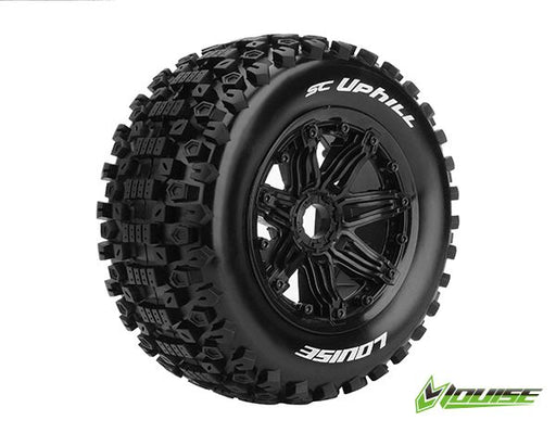 LOULT3293B Louise R/C SC-Uphill 1/5 (Sport) 24mm on Black Wheel (2) (F/R)