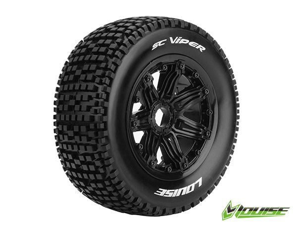LOULT3294B Louise R/C SC-Viper 1/5 (Sport) 24mm on Black Wheel (2) (F/R)