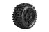 LOULT3296BM Louise R/C X-Pioneer 4.3" Black Wheels (Arrma Kraton 8S)(2)