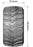 LOULT3310SX Louise R/C MT-Cyclone 2.8" Removable Hex Black Whls 5.4" OD(2)