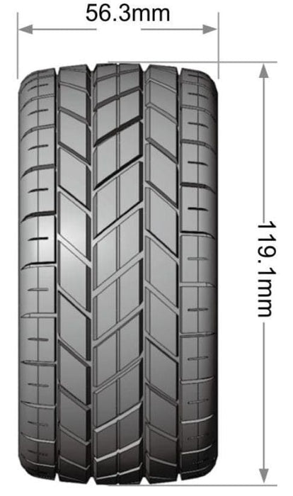 LOULT3311SX Louise R/C ST-Rocket 2.8" Removable Hex Black Whls 4.7" OD(2)