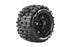 LOULT3321BH Louise R/C MT-Pioneer 3.8"-1/2" Offset,17mm Hex Black Wheels(2)