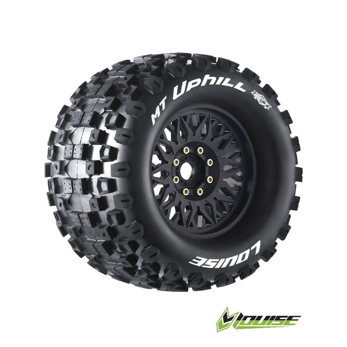 LOULT3322X Louise R/C MT-Uphill 3.8" Removable Hex Black Whls 6.7" OD(2)