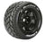 LOULT3324BH Louise R/C MT-Rocket 3.8"-1/2" Offset,17mm Hex Black Wheels(2)