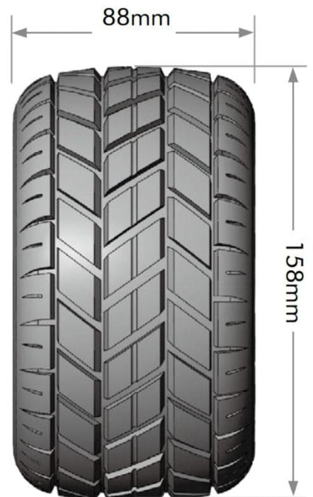 LOULT3324X Louise R/C ST-Rocket 3.8" Removable Hex Black Whls 6.2" OD(2)