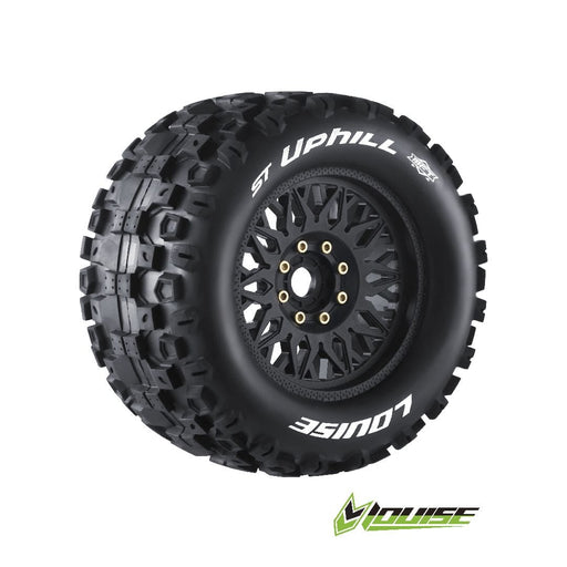 LOULT3326X Louise R/C ST-Uphill 3.8" Removable Hex Black Whls 6.4" OD(2)
