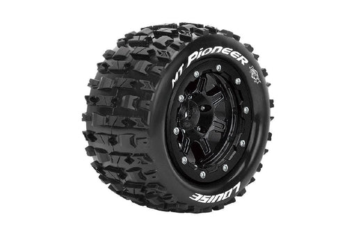 LOULT3329SB Louise R/C MT-Pioneer on Black Wheels (2) for Traxxas Maxx