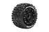 LOULT3329SB Louise R/C MT-Pioneer on Black Wheels (2) for Traxxas Maxx