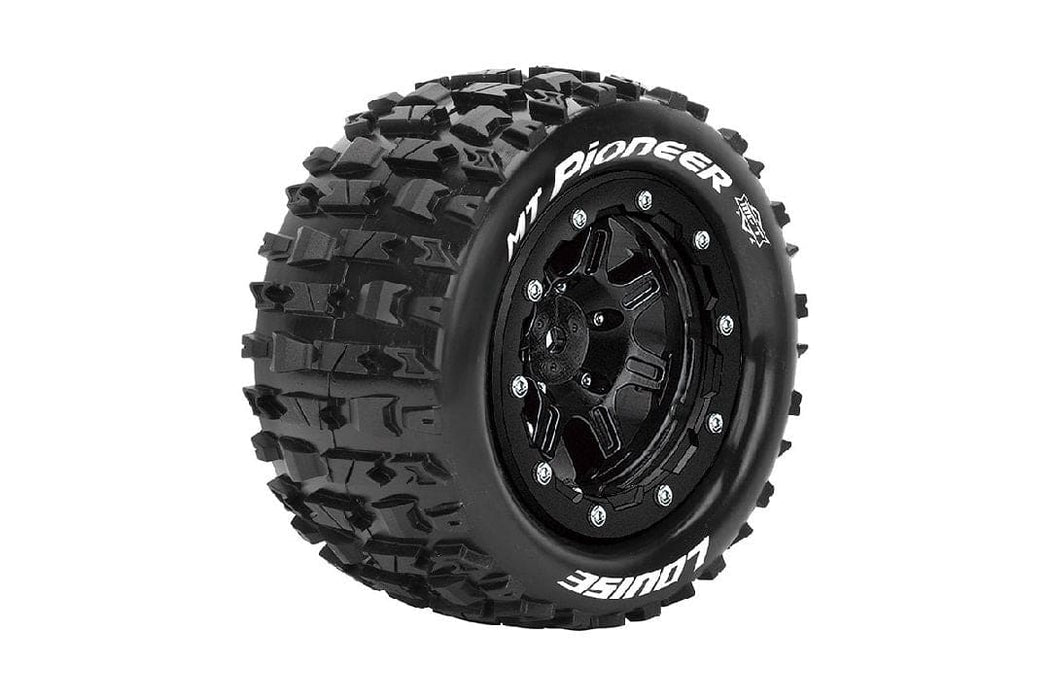 LOULT3329SB Louise R/C MT-Pioneer on Black Wheels (2) for Traxxas Maxx