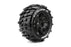 LOULT3349B Louise R/C X-Champ 4.3"on Black Wheels (For X-Maxx)(2)