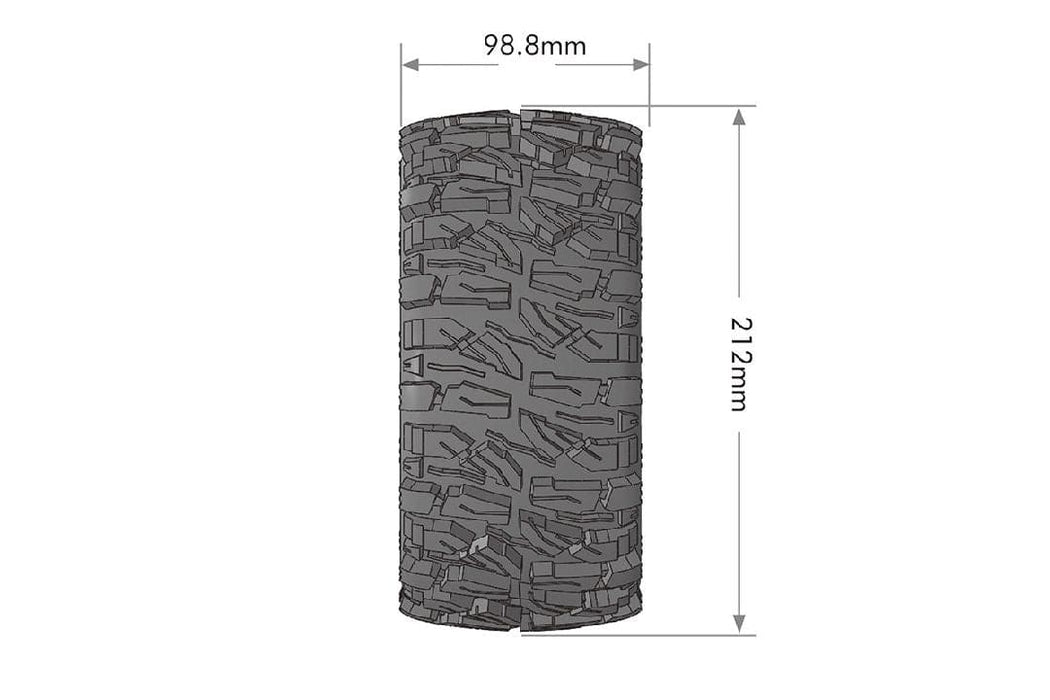LOULT3350BM Louise R/C X-Mallet 4.3" on Black Whls(Arrma Kraton 8S)(2)