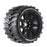 LOULT3356SB Louise R/C MT-Cyclone Speed 4.3" on Rem Hex Black Wheels (2)