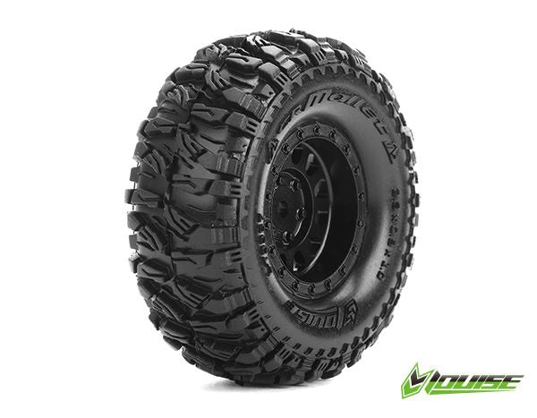 LOULT3367VB Louise R/C 1.0" CR-Mallet (Super Soft) 7mm on Black (2)(F/R)