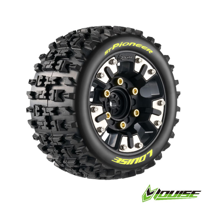 LOULT3389SM Louise R/C ST-Pioneer Mini Maxx, XRT (Soft) 12mm 0" & 1/2" Black