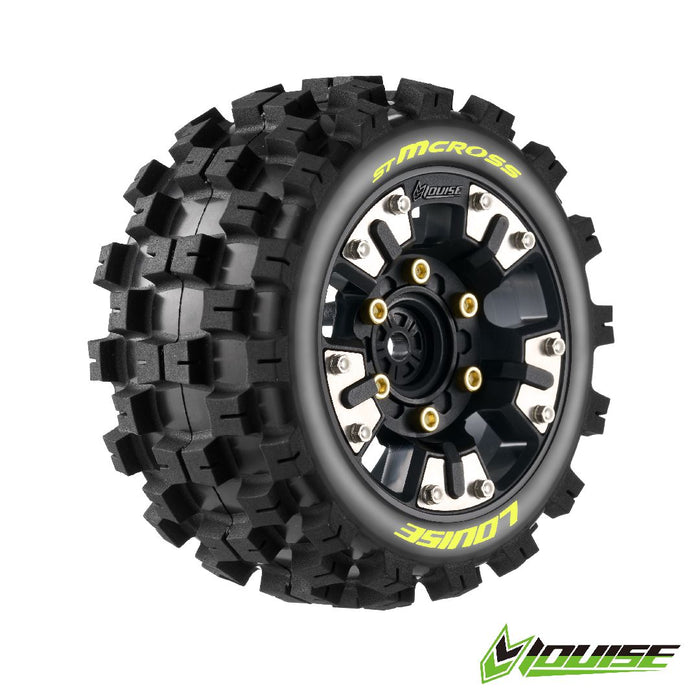 LOULT3390SM Louise R/C ST-MCross Mini Maxx, XRT (Soft) 12mm 0" & 1/2" Black