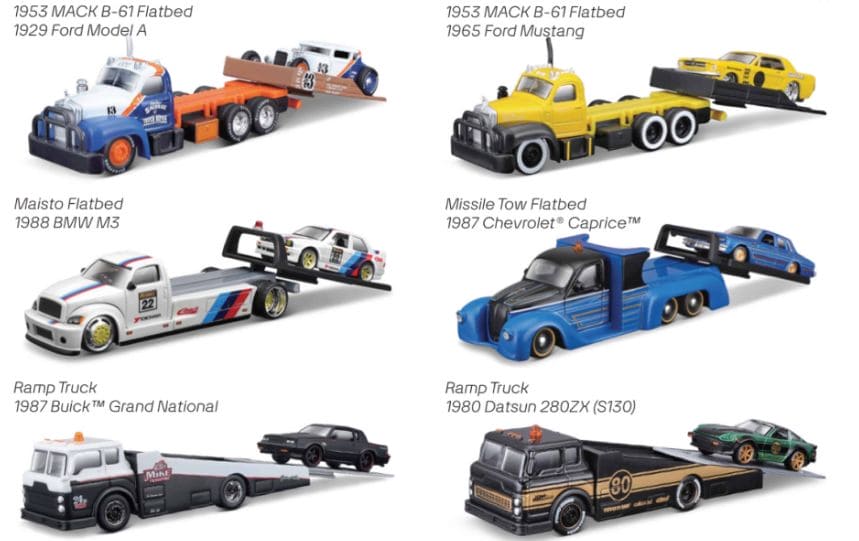 MAI15055 Maisto 1/64 DES Elite Transport Asmt. (6 Pack)