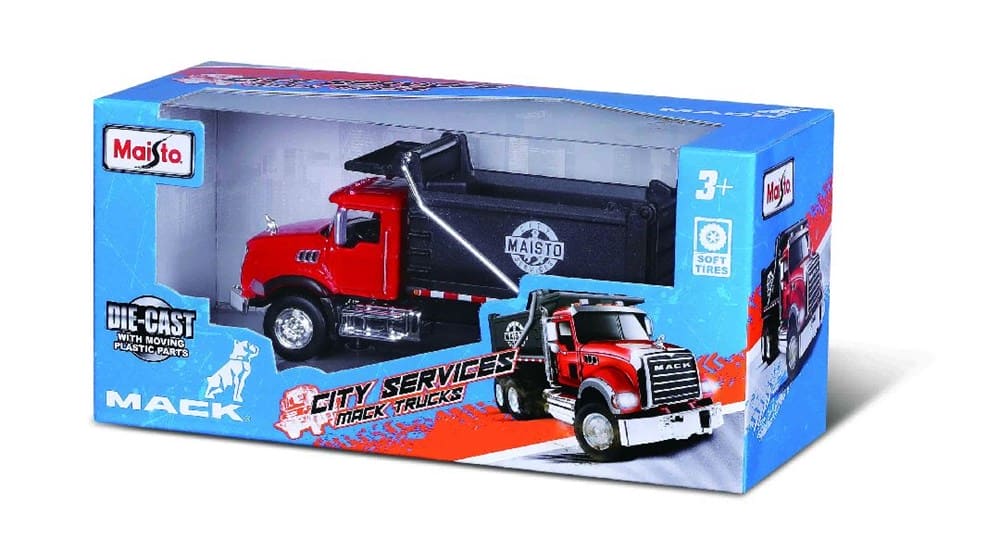MAI21239 Maisto City Services MACK Trucks (24 Pack)