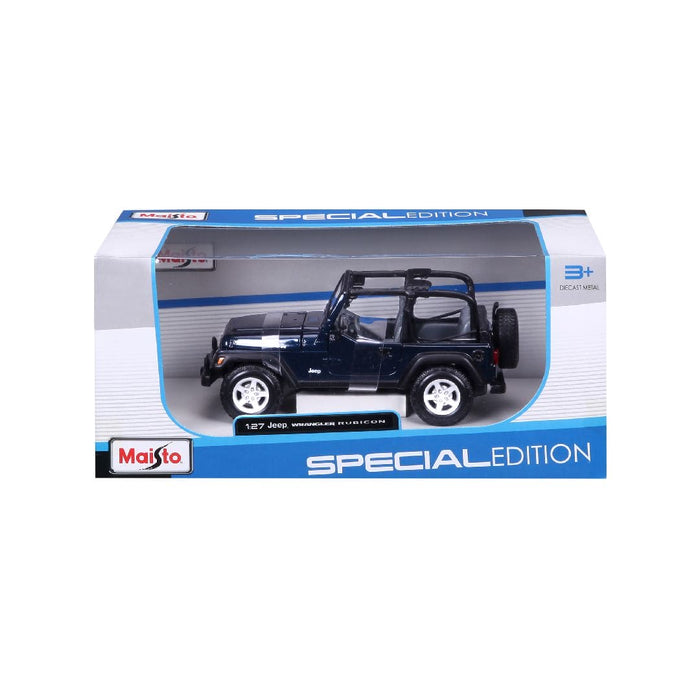 MAI31245 Maisto 1/27 SE Jeep Wrangler Rubicon (Metallic Blue)