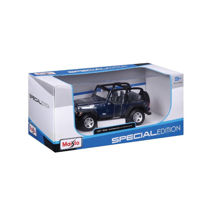 MAI31245 Maisto 1/27 SE Jeep Wrangler Rubicon (Metallic Blue)