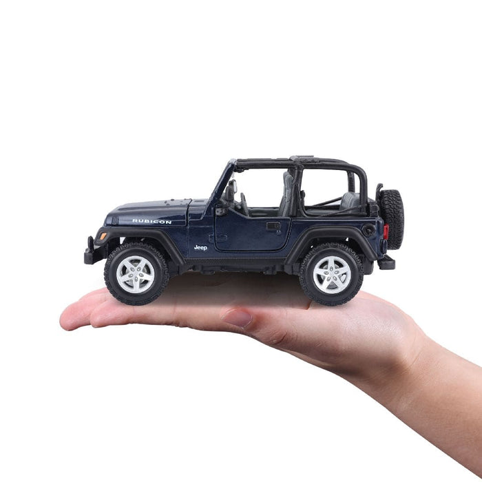 MAI31245 Maisto 1/27 SE Jeep Wrangler Rubicon (Metallic Blue)